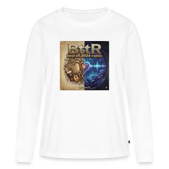 BttR cd Cover - Women's Premium Organic Long Sleeve Shirt - white - Front - Julia (174cm)