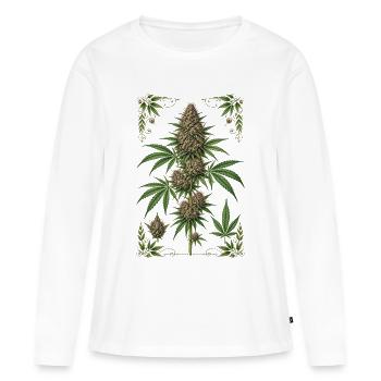 Love_nature - T-shirt manches longues Premium bio Femme - blanc - Devant - Julia (174cm)