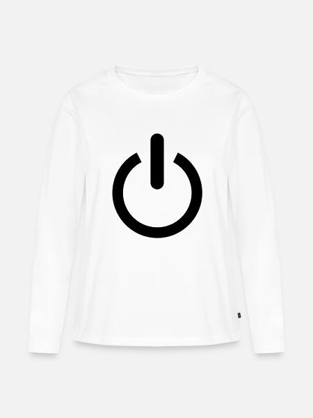 power - Frauen Premium Bio Langarmshirt - Weiß