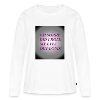 Citation - T-shirt manches longues Premium bio Femme - blanc - Devant - Julia (174cm)