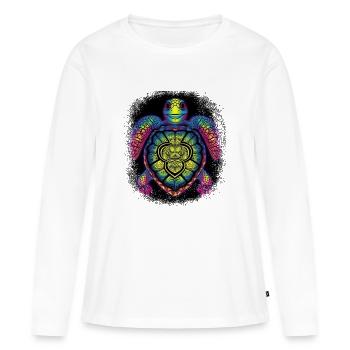 anniversaire cadeau idée sexualité 50e anniversaire blague - T-shirt manches longues Premium bio Femme - blanc - Devant - Julia (174cm)