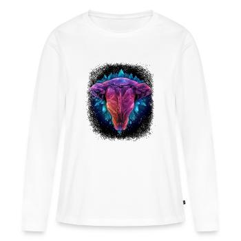 blagues de cuisine dans la cour arrière fellation queen saison de barbecue - T-shirt manches longues Premium bio Femme - blanc - Devant - Julia (174cm)