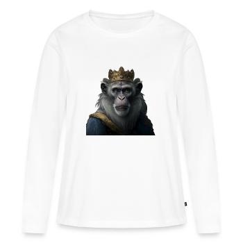 Royal Ape - Women's Premium Organic Long Sleeve Shirt - white - Front - Julia (174cm)
