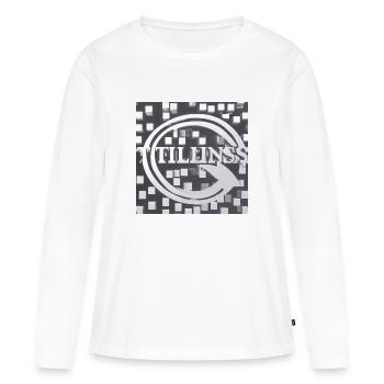 Timeless stem - Women's Premium Organic Long Sleeve Shirt - white - Front - Julia (174cm)