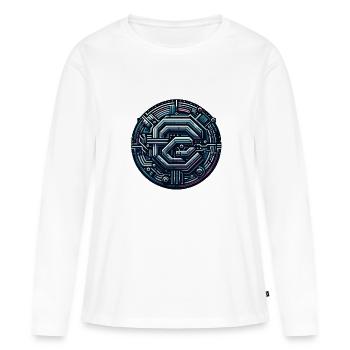 Science-fiction - T-shirt manches longues Premium bio Femme - blanc - Devant - Julia (174cm)