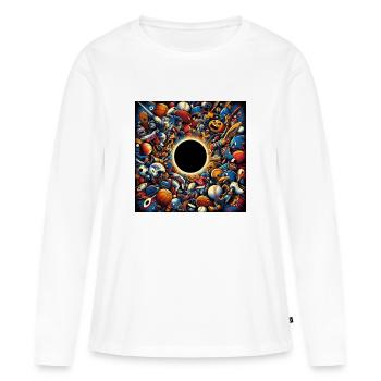 Sports - T-shirt manches longues Premium bio Femme - blanc - Devant - Julia (174cm)
