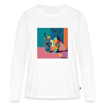 Du siehst durstig aus - Frauen Premium Bio Langarmshirt - Weiß - Vorne - Julia (174cm)