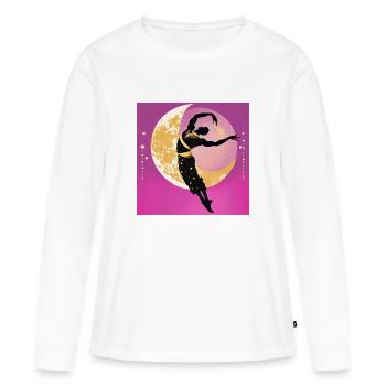 By matching - Women's Premium Organic Long Sleeve Shirt - white - Front - Julia (174cm)