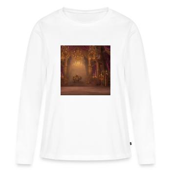 Moyen Âge - T-shirt manches longues Premium bio Femme - blanc - Devant - Julia (174cm)