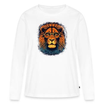 Idée cadeau d’anniversaire enfants idée de cadeau - T-shirt manches longues Premium bio Femme - blanc - Devant - Julia (174cm)