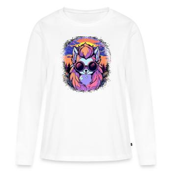 animal rights funny irish - Women's Premium Organic Long Sleeve Shirt - white - Front - Julia (174cm)