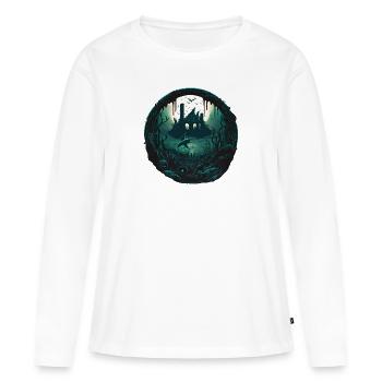 Die Versunkene Stadt Atlantis - Frauen Premium Bio Langarmshirt - Weiß - Vorne - Julia (174cm)
