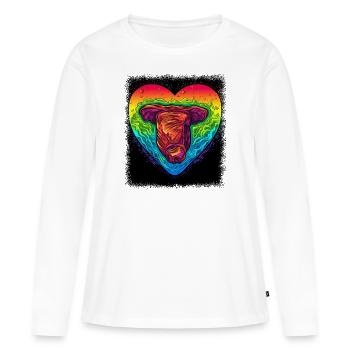 Charlie Kelly Father Days Barbecue Bratwurst - T-shirt manches longues Premium bio Femme - blanc - Devant - Julia (174cm)