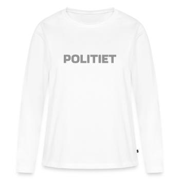 police - T-shirt manches longues Premium bio Femme - blanc - Devant - Julia (174cm)