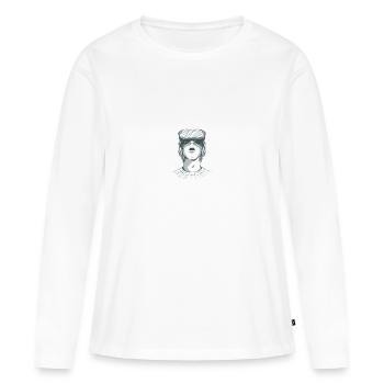 VR virtuelle Realität VR Brille Gamer Geschenk - Frauen Premium Bio Langarmshirt - Weiß - Vorne - Julia (174cm)