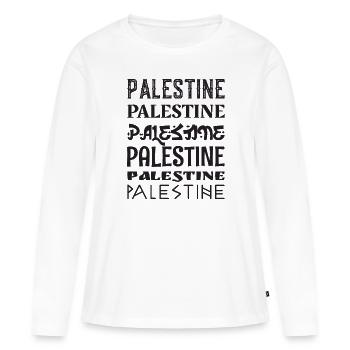 Palestine - Frauen Premium Bio Langarmshirt - Weiß - Vorne - Julia (174cm)