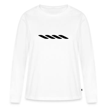 Seil mit Biss-Logo - Frauen Premium Bio Langarmshirt - Weiß - Vorne - Julia (174cm)