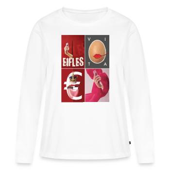 zusammen, 2022 Werke von Massimiliano Sbrescia - Frauen Premium Bio Langarmshirt - Weiß - Vorne - Julia (174cm)