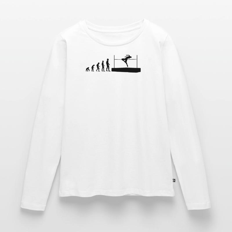 Evolution High Jump Athlete Evolutionary Women's Premium Organic Long Sleeve Shirt