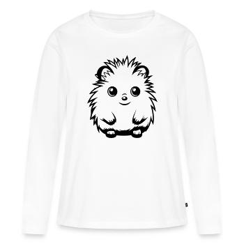 Hedgehog Cute Cute Baby - Women's Premium Organic Long Sleeve Shirt - white - Front - Julia (174cm)