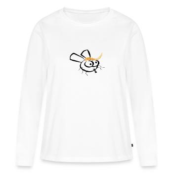 fly - Women's Premium Organic Long Sleeve Shirt - white - Front - Julia (174cm)