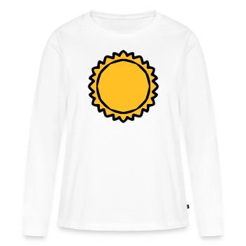 Thick big sun - Women's Premium Organic Long Sleeve Shirt - white - Front - Julia (174cm)