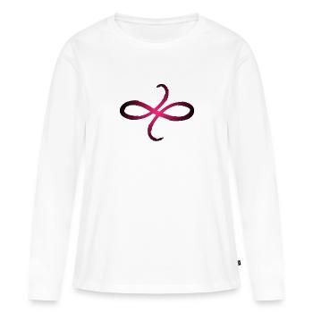 Celtic symbols friendship symbol - Women's Premium Organic Long Sleeve Shirt - white - Front - Julia (174cm)