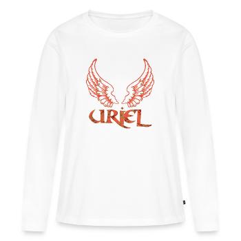 erzengel uriel e 213 - Frauen Premium Bio Langarmshirt - Weiß - Vorne - Julia (174cm)