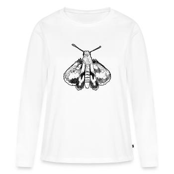 Motte - T-shirt manches longues Premium bio Femme - blanc - Devant - Julia (174cm)