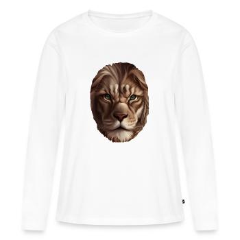 Promesse - T-shirt manches longues Premium bio Femme - blanc - Devant - Julia (174cm)
