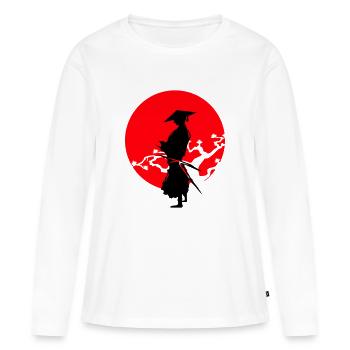 samurai warrior - Frauen Premium Bio Langarmshirt - Weiß - Vorne - Julia (174cm)