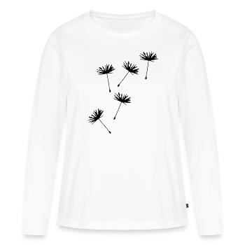 Pissenlit Pissenlit Illustration - T-shirt manches longues Premium bio Femme - blanc - Devant - Julia (174cm)