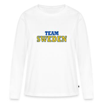 Schweden - Frauen Premium Bio Langarmshirt - Weiß - Vorne - Julia (174cm)