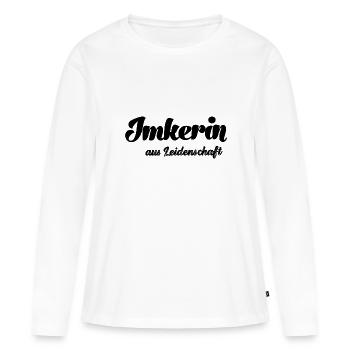 Imker aus Leidenschaft Imker Bienenzüchter Bienen - Frauen Premium Bio Langarmshirt - Weiß - Vorne - Julia (174cm)