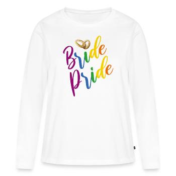 LGBT Pride Pride Junggesellinnenabschied JGA - Frauen Premium Bio Langarmshirt - Weiß - Vorne - Julia (174cm)