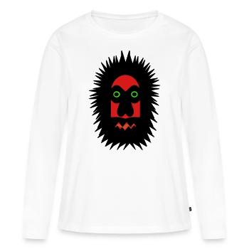 Gaff - T-shirt manches longues Premium bio Femme - blanc - Devant - Julia (174cm)