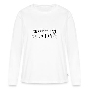 Plantes - T-shirt manches longues Premium bio Femme - blanc - Devant - Julia (174cm)