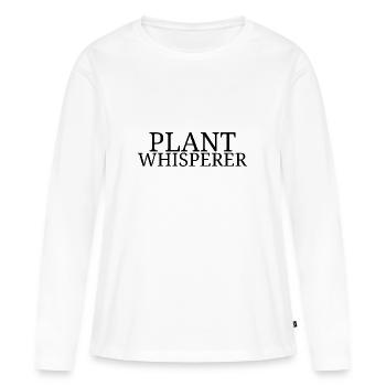 Planter - T-shirt manches longues Premium bio Femme - blanc - Devant - Julia (174cm)