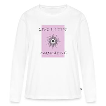 living in the sunshine - Women's Premium Organic Long Sleeve Shirt - white - Front - Julia (174cm)