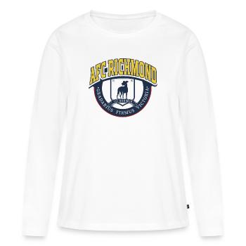 Ted Lasso AFC Richmond Logo - T-shirt manches longues Premium bio Femme - blanc - Devant - Julia (174cm)