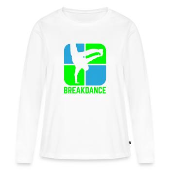Breakdance B-Boy Streetdance Design Hip Hop Danse - T-shirt manches longues Premium bio Femme - blanc - Devant - Julia (174cm)