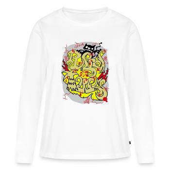 Art Urban Decay Mock-up - Women's Premium Organic Long Sleeve Shirt - white - Front - Julia (174cm)