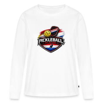 Netherlands - Women's Premium Organic Long Sleeve Shirt - white - Front - Julia (174cm)