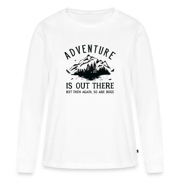 Adventure Bugs - Frauen Premium Bio Langarmshirt - Weiß - Vorne - Julia (174cm)