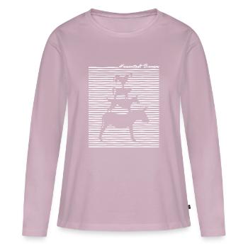 Ville hanséatique de Brême HB Weser Wappen Stadtmusikanten - T-shirt manches longues Premium bio Femme - rose poudré - Devant - Julia (174cm)