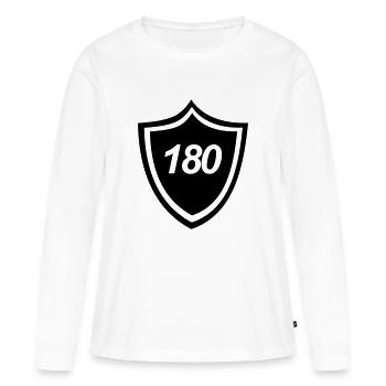 dard, 180, triple, fléchettes, club, acier,double - T-shirt manches longues Premium bio Femme - blanc - Devant - Julia (174cm)