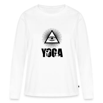 Drittes Auge - Frauen Premium Bio Langarmshirt - Weiß - Vorne - Julia (174cm)