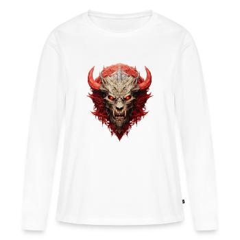 Dämonen: Mystische Wesen aus dem Jenseits? - Frauen Premium Bio Langarmshirt - Weiß - Vorne - Julia (174cm)