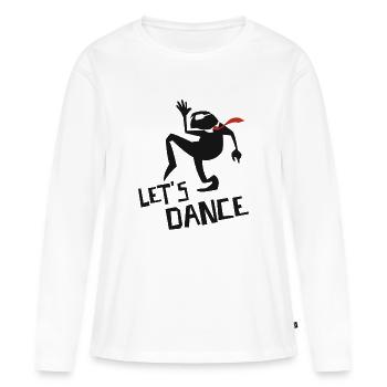 Let's dance - T-shirt manches longues Premium bio Femme - blanc - Devant - Julia (174cm)