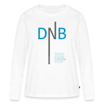 Drum and Bass DNB - Women's Premium Organic Long Sleeve Shirt - white - Front - Julia (174cm)